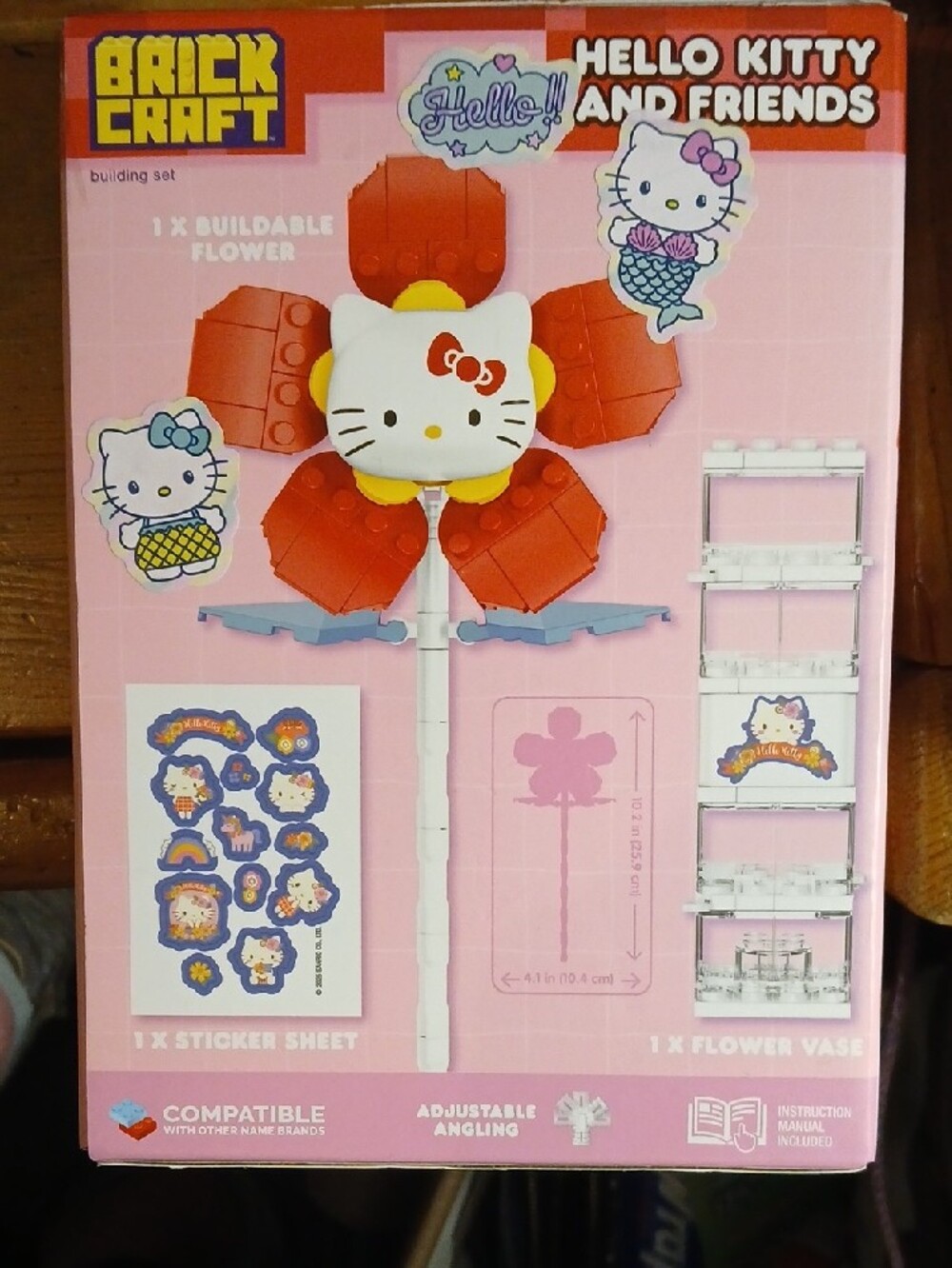 Hello Kitty Red Flower Building Set - Picture 2 of 6